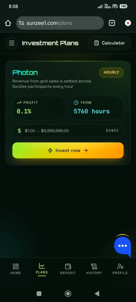 sunzee1 plans screenshot